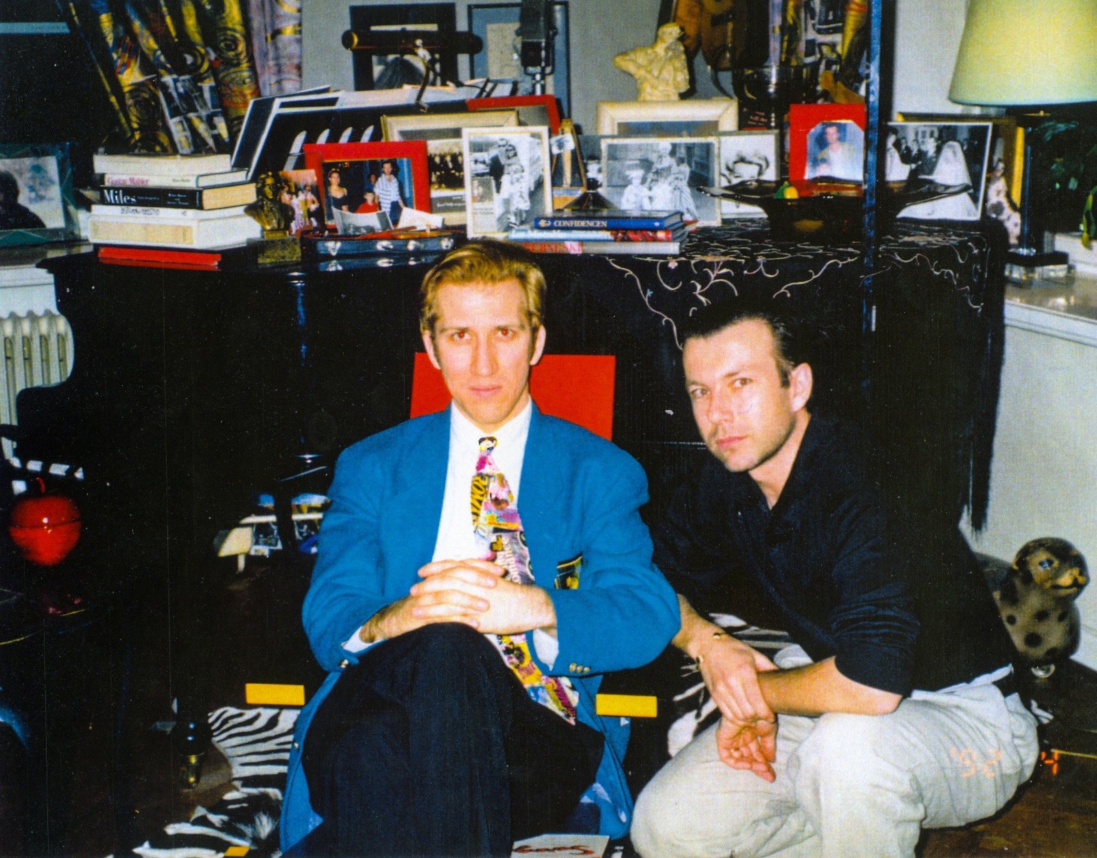 With artist Mark Kostabi in TDs Home 